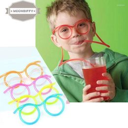 Drinking Straws Fun Soft Plastic Straw Glasses Flexible Tube Tools Kids Party Supplies Bar Accessories Homebrew 1pc