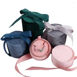 Jewellery Pouches Pink Colour Sweet Bowknot Necklace Wedding Velvet Displays Box Fashion Accessories Display