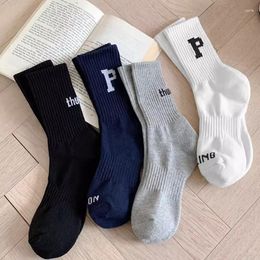 Men's Socks XARC Men Black White Warm Set Autumn Winter Male Solid Colour Sport Short For Drop