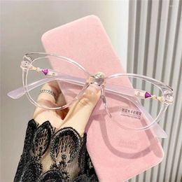 Sunglasses PC Anti-UV Blue Rays Glasses Ultra-light Solid Colour Flat Mirror Eyewear Big Frame Transparent Optical Women