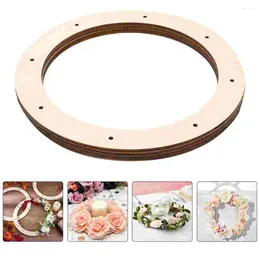 Frames 2 Pcs Wooden Wreath Frame Floral Wreaths For Front Door Rings Forms Craft Supplies Arrangement