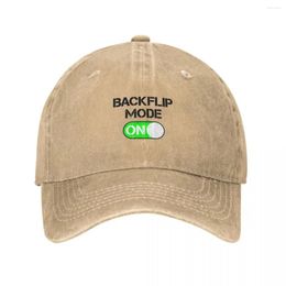 Ball Caps Backflip Mode ON Cap Cowboy Hat Baseball Man Trucker Beach Outing Hood Women's Men's