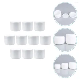 Storage Bottles 10 Pcs Portable Cream Outdoor Makeup Empty Sub Travel Toiletries Suitcase Round Lotion Convenient Mini Jar