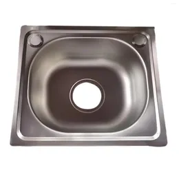 Kitchen Storage Topmount Stainless Steel Sink Rustproof Fast Drainage Single Bowl