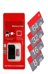 2020 Genuine 16GB 32GB 64GB TF Memory SD Card C10 TF Card with retail package SD adapter blister retail package5500455