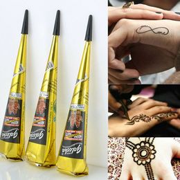 Colors Mehndi Temporary Henna 3 Colors Tattoo Indian Henna Paint Paint Cones Body Art Temporary Tattoo Cones Herbal Henna