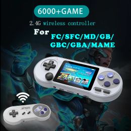 Players GOGOCAT Portable Handheld Gaming Player 3 Inch IPS Mini Portable Retro Console 6000 Games AV Output For GBA/Sega/Dendy/SNES gift