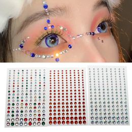 Stickers DIY Pearls Makeup Tools Eyeliner Diamond Decals Face Tattoo Stickers Body Coloured Diamonds Face Rhinestone Stickers