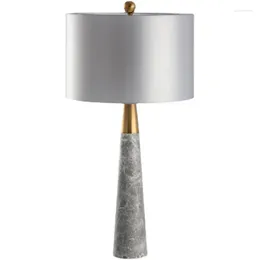 Table Lamps Simple Living Room Bedroom Study Natural Marble Lamp Modern Decoration Model