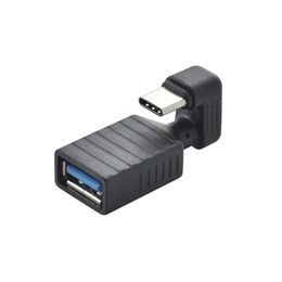 Type C OTG Adapter 180 Degree Up Down Angle USB 30 Interface Converter Adapter for Smart Phones Tables Connector Versatile and Efficient