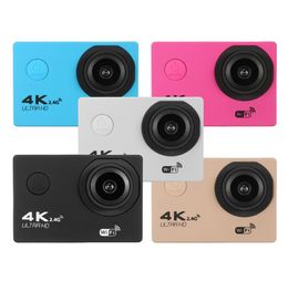 Pvflymk F60R Ultra HD 4K 30fps WiFi Action Camera 20quot 170D go Helmet Cam pro underwater waterproof Multi Color Sport Camera5613062