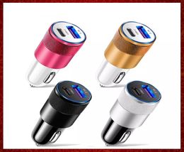 Quick Charge 30 68W PD Car Charger USB Type C Fast Charging Car Phone Adapter for iPhone 13 12 Xiaomi Huawei Samsung S21 S22 Car1234335