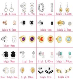 2022 New Popular 100 925 Sterling Silver Stud Earrings Bear Trend Ladies Beauul Classic Temperament Earrings Jewelry Fashion A34375861