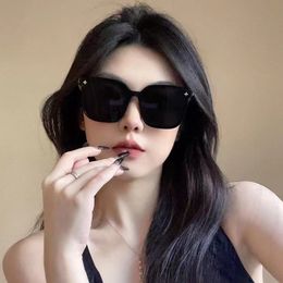 New sunglasses Advanced sense net red polarized sun protection sunglasses large frame slimming men and women