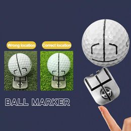 Golf Ball Marker Golf Putter Alignment Aid Kit Lightweight Portable Ball Marker Training Tool for Putting Accuracy Improve Golf