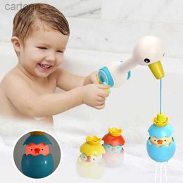 Bath Toys Children Magnetic Fishing Games Baby Luminous Bath Toys Toddler Educational Montessori Bathtub Toy Egg Roly Poly Toys Tummy Time 240413