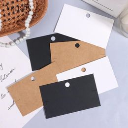 Jewelry Pouches 50Pcs Kraft Paper Card Bracelet Display Necklace Headband Hairpin Packaging Cardboard Holder