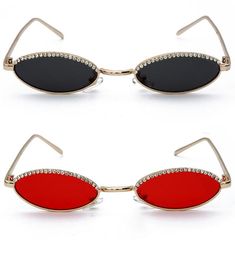 Women Luxury Designer Sunglasses Crystal Men Eyeglasses Women Cat Eye Sunglasses Oval Rhinestone Retro Mens Designer Sunglasses Ey4911453