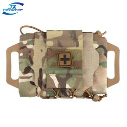 Bags Tactical IFAK Pouch Medical First Aid Pouch Two Piece System Hypalon Handle Med Roll Carrier Outdoor Sport Hiking Hunting Pocket