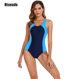 Women's Swimwear Riseado 2024 One Piece Swimsuit Woman Sports Beach Rashguard Swimming Suit Racerback Bathing Suits For Girls