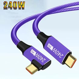 240W Data Cable 5A Suitable for Huawei Laptop Usb-C To C Xiaomi Qc3.0 Laptop Pd Dual Head Type-C240w Pd Charging Cable