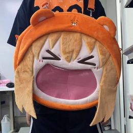 Anime Figure DIY Cosplay Lolita Girls Itabag Doma Umaru Ita Bag Kawaii Face Plush Stuffed Backpack Funny Bags Wallet Decor Gifts