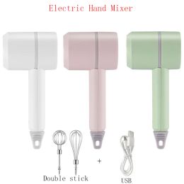 Mixers Electric Food Mixer USB Rechargeable Wireless Handheld Mixer Kitchen Dough Blender Egg Beater Portable Milk Frother Machine