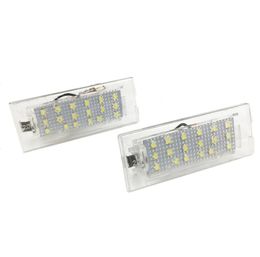 2pcsset 18 LED Error License Number Plate Light For BMW X5 E53 X3 E83 19992006 X3 E83 20032010 Car Styling Accessories8216668