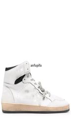 Shoes Designer Boots skystar Hightop Star Striped Vintage Genuine Leather Mens Women White Classic Sneakers039039Golden037117096