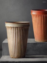 Mugs Japanese Retro Mug Handmade Coarse Pottery Water Cup Afternoon Tea Hand-Made Coffee Customised Personalised Couple's Cups