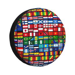 More Then 90 Flags Of The Countries Of The World Spare Tire Cover for Jeep Toyota Mitsubishi 4WD 4x4 SUV Car Wheel Protectors