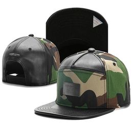 leather camo metal logo Baseball Caps Hip Hop Hat Outdoor Gorras HipHop mens man Bone Adjustable Snapback Hats95657741297858