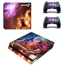Stickers Game Tekken 7 Decal PS4 Slim Skin Sticker For Sony PlayStation 4 Console and 2 Controllers PS4 Slim Skin Sticker