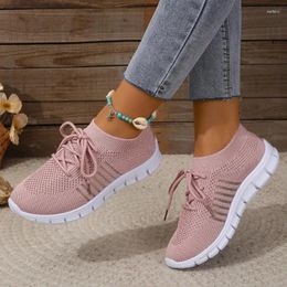 Casual Shoes Women's Sneakers Breathable Women Socks Lace Up Ladies Flats Female Vulcanised Running