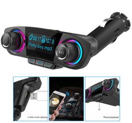 FM Transmitter Aux Bluetooth 40 Hands Car Kit 13039039 LCD 5V 31A Dual USB Charger Car MP3 Player Support TF Card Ud6066369