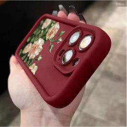 Flower Phone Case For OPPO A18 A38 A58 A78 A98 A17 A16 A16K A16E A53 A33 A32 A74 A95 A54 A55 4G A72 A73 5G F19 F9 F11 Soft Cover