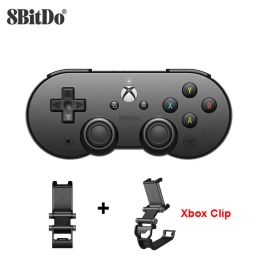 Gamepads 8BitDo SN30 Pro Bluetooth Game Controller Gamepad for Xbox Cloud Gaming on Android Mobile Phone Holder Clip for Xbox Controller