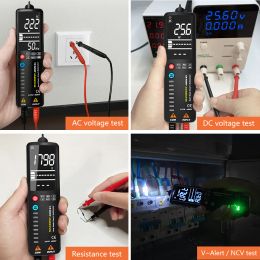 Bside ADMS1CL Digital Multimeter Hidden Wire Tester Voltmeter LCD Voltage Detector Ohm Hz Continuity NCV Meter EBTN Display