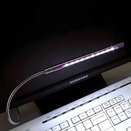 10 LED Flexible Book Reading Lights Portable 5V USB Powered For Laptop PC Computer Notebook Metal Material Desk LED Night Lamp