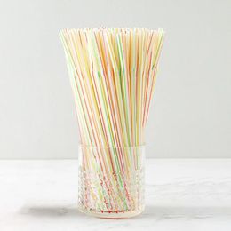 Disposable Cups Straws 100pcs Plastic Colourful Bendable Drink And Milk Tea Cocktail Wedding Party Gadgets Kitchen Accessories