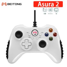 Gamepads Original Betop Beitong Asura 2 Wired Gamepad With 2m USB Mechanical Touch Button Lightning Agility Controller For Windows TV
