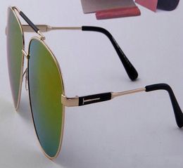 LuxuryBrand Designer Green lens Sunglasses Classic Pilot Sun glasses gold frame for Men Women glasses UV400 62mm lens come box to7359193