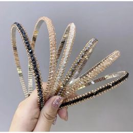 New Crystal Full Rhinestone Headband Summer Thin Headband Ladies Hair Accessories