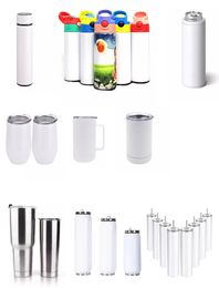 Sublimation Tumbler Flask Smart Mug Vacumm Water Bottle Blanks 152030 oz Stainless Steels Car Cups Tumblers Travel Mugs VT24298473543