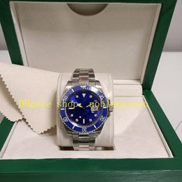 12 Style 904L Steel With Box Watch Men 40mm Classic 116619 Blue Diamond Dial Ceramic Bezel 18K Yellow Gold 116613 Mens Automatic Sport Mechanical Watches