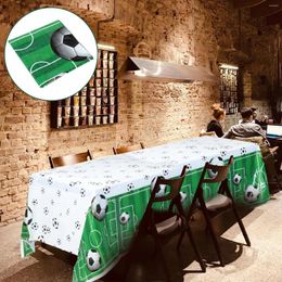 Table Cloth Football Tablecloth Party Layout Prop Soccer Supplies Disposable Rectangle Sports Fans Decoration Birthday Decors Child