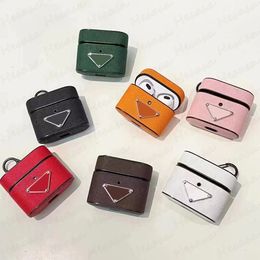 Luxury Earphone Package for Airpods 1 2 3 Pro Pro2 Classic Triangle Designer Wireless Bluetooth Charging House Storage Bag Retro Leather Clasp Protector Cover