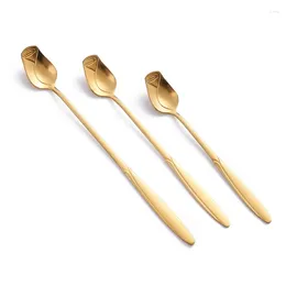 Coffee Scoops 3 Pack Rose Flower Shape Ice Cream Spoon Stirring Stainless Steel Material