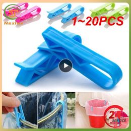 Kitchen Storage 1-20PCS Trash Bag Fixed Clip Food Seal Garbage Can Waste Bin Lock Holder Clips Slip-Proof Plastic Sealing