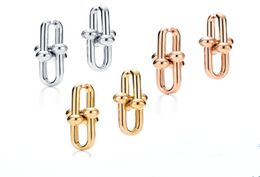 Luxury Brand Designer U-shaped Horseshoe Stud Earrings Fashion Personality Ladies Gift Jewellery Wholesale2409599
